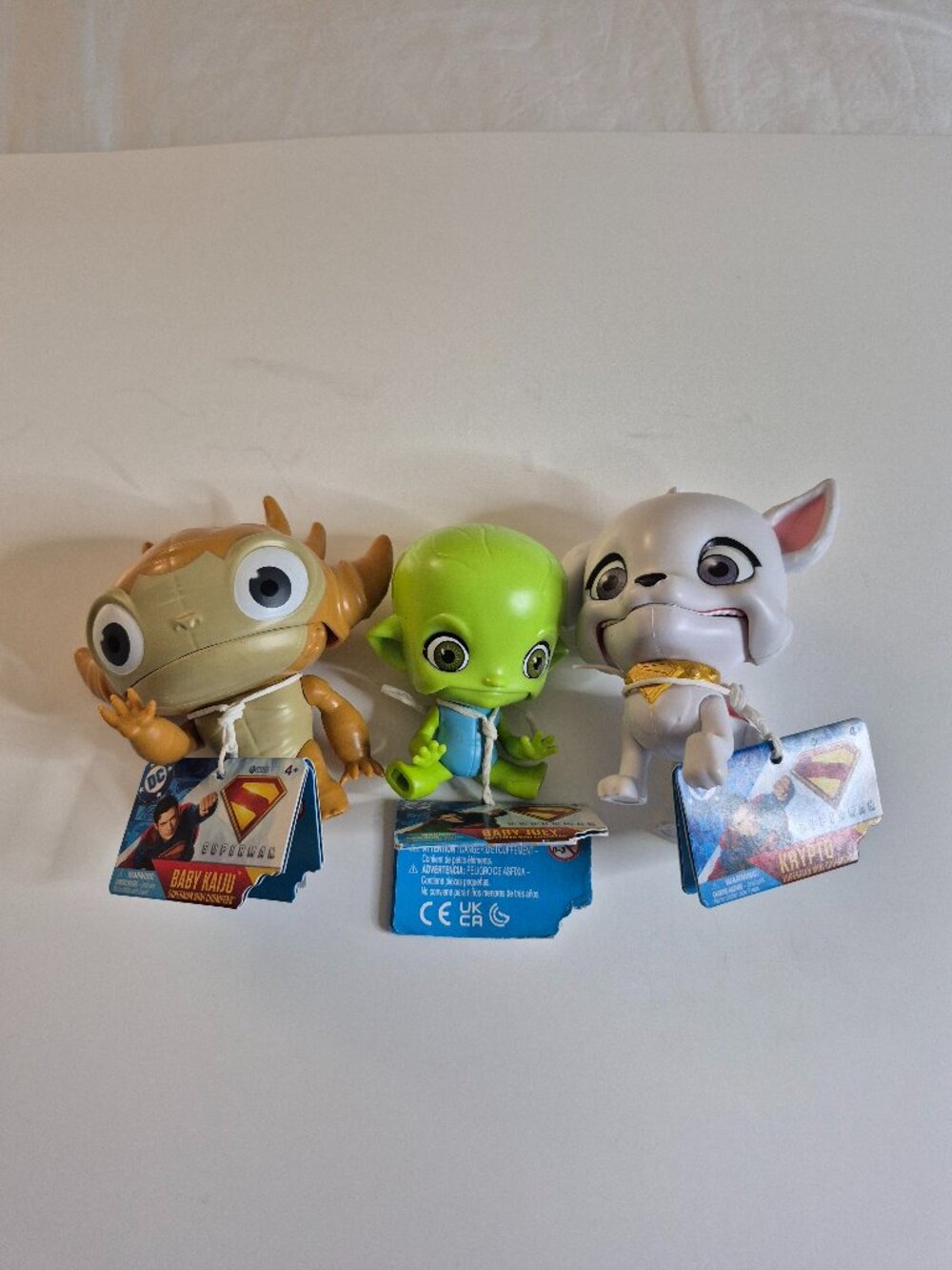 Lot Of 3 DC Comics SUPERMAN Baby Kaiju, Baby Joey, Krypto Mini Chompers 4"